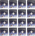 Pakend 16 p&uuml;ramiidist j&otilde;uluk&uuml;&uuml;nla suur valge umbes 17 x 105 mm (16 x 18 tk) j&otilde;uluk&uuml;&uuml;nlad