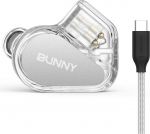 TANCHIJIM Bunny In-Ear Monitor k&otilde;rvaklapid Kristallselge heli ja stiil m&auml;ngijatele ja audioentusiastidele (t&uuml;&uuml;p-C mikrofoniga)