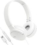 JVC HA-S33UC-W USB-C On-Ear k&otilde;rvaklapid Pehmed k&otilde;rvaklapid, kokkupandavad, mikrofoni ja 3 nupuga kaugjuhtimispuldiga, &uuml;hepoolne kaabel - valge