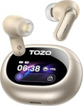 TOZO NC20 Pro Bluetooth Kopfh&ouml;rer mit Ger&auml;uschunterdr&uuml;ckung,Active Noise Cancelling Kopfh&ouml;rer mit Smart Touchscreen,LDAC Hi-Res Audio Stereo Bass,80 Std Akkulaufzeit 6 Mikro IPX8 Wasserdicht Champagne