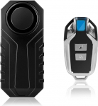 Jalgratta vargusevastane h&auml;ire koos kaugjuhtimispuldiga, veekindel vibratsiooniga vallanduv aku t&ouml;&ouml;tab valju 113 dB juhtmeta sireen mootorratta E-Bike Scooter Trailer seadmed aia ukse aknale