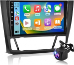 Android autoraadio BMW 1 seeria E81 E82 E87 E88 2004-2012, 9-tolline 2.5D puutetundlik raadio traadita CarPlay & Android Car, GPS Sat Nav, WLAN, DSP 32-band EQ, 2+64GB + AHD tagantvaate kaamera