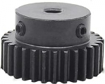 Motor Pinion, Gear, Module Pinion, 1.5 Module 31T 32T 33T 34 Teeth Spur Gear High Frequency Blackening Spur Gear 1.5 M 33 Teeth Bore 6 mm 25 mm Rack Spur Gear Cone (8 mm Bore, 32 Teeth)