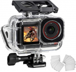 FitStill 60 m / 196 ft veekindel korpus DJI Osmo Action 5 Pro/Action 4/Action 3 jaoks, topelt k&uuml;lmkinga disain, paksendatud tihendusr&otilde;ngas, optiline klaasobjektiiv, DJI Action 5pro/4/3 korpus.