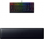 Razer Bundle BlackWidow V3 Tenkeyless (roheline l&uuml;liti) - kompaktne m&auml;nguklaviatuur QWERTZ, saksa paigutus + ergonoomiline randmetugi klaviatuuridele ilma numbriklahvistikata | Must