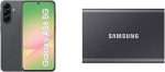 Samsung Galaxy A56 5G AI nutitelefon 8 GB RAM 128 m&auml;lu + Samsung Portable SSD T7 1TB
