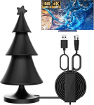 DVB-T/DVBT2 antenn koos v&otilde;imendiga, HDTV siseruumide teleantenn, 420 km kaugus ja 360&deg; vastuv&otilde;tt, sobib 4K 1080p kanalite ja k&otilde;igi telerite jaoks, koos magnetilise alusega 5 m kaabliga.