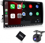 2025 Android 13 autoraadio VW, Golf 5 6 Passat Polo Skoda Tiguan Seat Traadita CarPlay autoraadio 9-tolline puuteekraan, GPS navigatsioon, WiFi, BT, USB, FM RDS, DSP EQ, raadio, tagurduskaamera - 2GB +