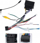 CAMECHO 52-poldiline ISO adapterkaabel VW/Golf/Passat/Touareg/Polo/Touareg/Skoda/Seat koos raadioantenniga, roolijuhtimise kaabel ja tagurdusjuhtimise kaabel