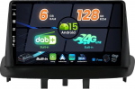 SXAUTO Android 14 - Sisseehitatud 4G LTE DAB - 6G + 128G - Autoradio Renault Megane 3 (2008-2014) - Dual Band WiFi - CarPlay Android Auto - Kaamera + mikrofon - DSP roolijuhtimine - QLED 9-tolline 2 DIN