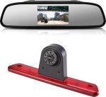 4,3-tolline tahavaatepeegli monitor + tahavaate kaamera Transporter 3. piduritulega HD tahavaate kaamera Citroen Jumpy/Peugeot Expert/Toyota Proace Transporter 2007-2016, HD auto tahavaatepeegel k&otilde;ikidele autodele