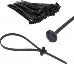 TERF&reg; 10 mustad &scaron;assii kaablisidemed 370mm x 7.6mm nailonist auto &scaron;assii auto paadi haagise t&otilde;mblukud juhtmestiku klambrid Wraps kodukontor t&ouml;&ouml;koda ladu DIY