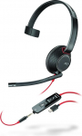 Plantronics Blackwire C5220 Stereo-k&otilde;rvakomplekt USB C-liidesega arvutile, 3,5 mm, must