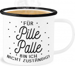 Email tinakruus - avaldus - Palle eest ma ei vastuta! - 300 ml - valge must - avaldused Pillepalle Mug Happy New Year with German Text