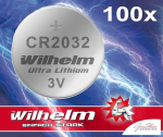 Wilhelm liitiumn&ouml;&ouml;pelement, 3V patarei, CR 2032, CR 2025, CR 2016