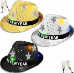 3-osaline glitter uusaasta &otilde;htu dekoratsioon 2026 komplekt, Happy New Year Headband Headdress Party Hats Accessories - Happy New Year Decoration - Decoration for New Year 2026