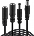 Wicked Chili 2 300 cm pikenduskaabli komplekt Philips Hue Play Lightbar'ile, 3 m pikendusvalgusriba, lambikaabel toiteallikale S021LM2400088 (must)