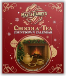 Matt & Harry's Chocola-Tee Adventskalender 2025 - Premium Tee & Schokolade Weihnachtskalender | 48 Teebeutel & 48 Pralinen | Gourmet Geschenk f&uuml;r Zwei | Britische Teetradition erleben