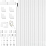 6m Kabelk Wei&szlig; - Selbstklebende Kabelk f&uuml;r Elektrokabel TV Kabel Hider Wire Conduit Trunking mit Anschl&uuml;ssen, Kabelaufger&auml;umte Kabelf&uuml;hrung, 15mm x 10mm