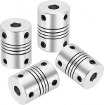 hankekaart Flexible Kupplungen, 5 mm bis 5 mm, Gelenkverbinder aus Aluminiumlegierung, flexible Wellenkupplungen, Motorkupplung f&uuml;r 3D-Drucker, CNC-Maschine, Motorf&uuml;hrung, DIY-Encoder D15 x L 20 mm