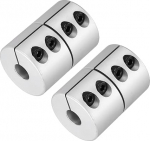 hankekaart Wellenkupplung, 8 kuni 10 mm, 45 mm pikkus, 32 Durchmesser, Klemmwellenkupplung, Aluminiumlegierung, Gelenkverbinder, Schrittmotor-Kupplung f&uuml;r 3D-Drucker, CNC-Maschinen, DIY-Encoder