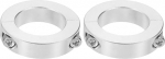 hankimise kaart 2 Pack Double Split Shank Collar 1.5 "Bore kaheosaline klamber Collar 2 1/4" OD kokkusurumine Fitting (2024 alumiinium)