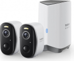Baseus Security Surveillance Camera Outdoor Battery 210 Days, 2K HD, 145 Degrees, IP67 Weatherproof, Night Vision, Camera Surveillance Wireless WLAN with Local Memory, People and Motion Sensor - N1