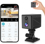 Mapille 2K HD WiFi Mini Surveillance Camera with PIR Motion Sensor & Real-time Notifications, Night Vision, Two-Way Audio - Wireless Installation, App Control, 100+ Days Standby, Indoor Use