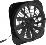 KLLJRFW 9,8-Zoll-Solar-Abluftventilator, L&uuml;ftungsventilator, Solarstrom, Dachbodenventilator, Hochdruck, Rund, F&uuml;r Kleine H&uuml;hnerst&auml;lle, Gew&auml;chsh&auml;user, Schuppen