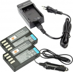 DSTE 2-pack varuaku ja DC112U reisilaadija komplekt Pentax D-Li109 K-R K-30 K-50 K-500 K-2 K-S2 K-S1 fotokaamerale