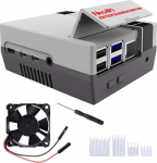 DVOZVO Retro Gaming Nes4Pi korpus Raspberry Pi 4 mudelile B koos ventilaatori ja jahutusalusega