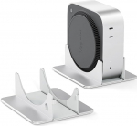 SNANSHI Mac Mini M4 statiiv - p&uuml;stine lauahoidja, vertikaalne disain lihtsa juurdep&auml;&auml;su tagamiseks toitenupule, ruumi kokkuhoid, parem soojusjuhtimine, &uuml;hildub Mac Mini M4 / M4 Pro'ga