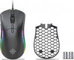 İnca Gaming Mouse 1000 Hz & eemaldatav kaas IMG-GT20 RGB, 10000 DPI, 7 nuppu, kaalu reguleerimine, 1ms reaktsiooniaeg, optiline, USB, LED, ergonoomiline, PC ja s&uuml;learvuti jaoks, must