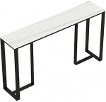 Schmaler Konsolentisch im Landhausstil mit Ablage, Konsolentisch Flur f&uuml;r Wohnzimmer und Eingangsbereich(White,120cm/47.2in)