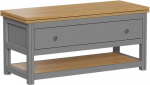 Vicco Vikla kohvilaud, antratsiit/tamm, 100 x 40 cm, kokkupandava lauaplaadiga, reguleeritava k&otilde;rgusega t&ouml;&ouml;- v&otilde;i s&ouml;&ouml;gilauana kasutamiseks