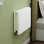 WBWAPA An der Wand montierter Klapptisch f&uuml;r die Waschk&uuml;che, Hochleistungs-Computerarbeitspl&auml;tze f&uuml;r die Arbeit im Homeoffice, Klappbares Esstisch-Set | Kleiner, platzsparender, herunterk
