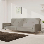 ZEYUAN Diivanvoodi 2-kohaline 2 padjaga helehall samet, Lounge diivan, diivanid ja diivanid, Relax diivan, diivan elutuppa, 375749