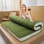 MAXYOYO Futon madrats, polsterdatud Jaapani p&otilde;randapadi, voodipadi, eriti paks kokkupandav magamismatt, hingav p&otilde;randapadi, k&uuml;lalisvoodi, telkimisdiivan (roheline, 90 x 190 cm)
