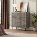 Modernne 3 sahtliga Groove kapp - palju hoiuruumi, kallutatav kaitse ja metallist jalad - sobib ideaalselt esikusse, &ouml;&ouml;kapiks v&otilde;i riidekapiks magamistuppa ja esikusse, hall