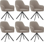 Stretch tooli kate s&ouml;&ouml;gitoolile koos k&auml;etoega, kaitsev kate p&ouml;&ouml;rlevale toolile, kaitsev kate kontoritoolile, garderoobi, elutoa, magamistoa jaoks, khaki, 6 tk.