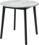 Mirjan24 Dirko S pikendatav s&ouml;&ouml;gilaud, &uuml;mmargune k&ouml;&ouml;gilaud, praktiline s&ouml;&ouml;gilaud, L: 90-130 x K: 77 x L: 90 cm, s&ouml;&ouml;gilaud, t&ouml;&ouml;laud (hall marmor/must)