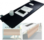 90&deg; verstellbare Computertastaturablage 55 65 75 x 25 cm Holz-Schreibtischverl&auml;ngerung mit C-Klemme ohne Bohren ideal zum Tippen und Spielen Ergonomisches Design