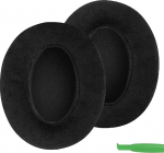 Geekria Memory Foam k&otilde;rvapadjad ATH-M50, Bose QC25/QC3, Sony MDR 7506 ja muud suured v&otilde;i keskmise suurusega k&otilde;rvaklapid / k&otilde;rvaklapid / k&otilde;rvakatted / k&otilde;rvapadjad / k&otilde;rvapadja remondiosad (must samet)