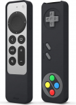 elago R4 Retro Case &uuml;hildub Apple TV 4K Siri Remote 3. p&otilde;lvkonna (2022) ja 2. p&otilde;lvkonna (2021) kaugjuhtimispuldiga - klassikaline juhtimispuldi disain [mittefunktsionaalne] (must)