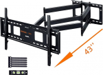 TV Wandhalterung mit 1080 mm Extra Langem Gelenkarm, Fernseher Halterung Schwenkbar f&uuml;r 50-100 Zoll Fernseher, Vollbewegliche TV Halterung bis zu 75kg max.VESA 800x600mm