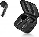 NGS ARTICA Move Black juhtmevaba peakomplekt, mis &uuml;hildub Bluetooth 5.3 tehnoloogia ja TWS-iga. 28-tunnine aku, puutetundlik juhtimine, ENC tehnoloogia, must