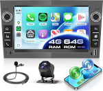 Hodozzy 4G + 64G autoraadio Opel Astra Antara Corsa Zafira Meriva Vivaro Combo Signum Tigra TwinTop Android Wireless Carplay Android auto, raadio 7-tolline puuteekraaniga navigatsioon Bluetooth WiFi RDS
