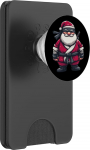 Lustiges Samurai-Ninja-Emblem im Weihnachtsmann-Kost&uuml;m PopSockets PopWallet f&uuml;r MagSafe