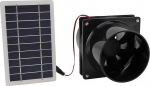 Naroote Solar Extractor Fan, Solar Vent Fan, 10W 12V, Solar Powered Extractor Fan, ABS Solar Panel Ventilation Fan Kit, Solar Fan for Pet House