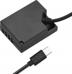 Andoer NP-W126 Dummy Battery USB-C Coupler adapter Dummy Battery Coupler Fujifilm X100F X100V X-S10 X-Pro3 X-E3 X-A2 X-A5 X-A7 X-T1 X-T2 X-T3 X-T4 X-T20 X-T100 X-T200 jaoks.